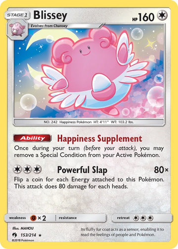 Blissey [153/214] [SM - Lost Thunder] Reverse Holofoil