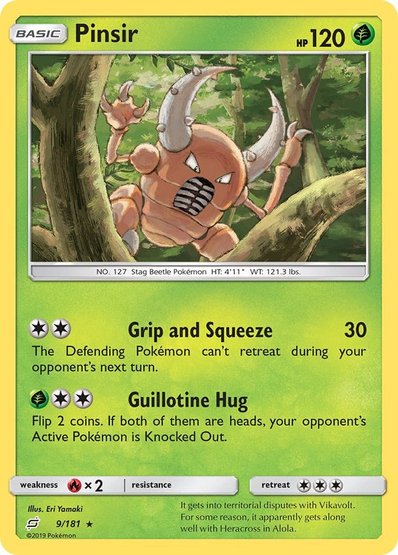 Pinsir [9/181] [SM - Team Up] Reverse Holofoil