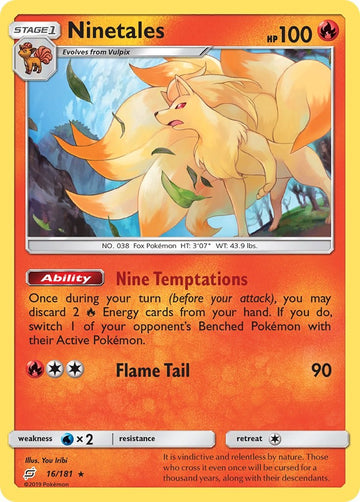 Ninetales [16/181] [SM - Team Up] Reverse Holofoil