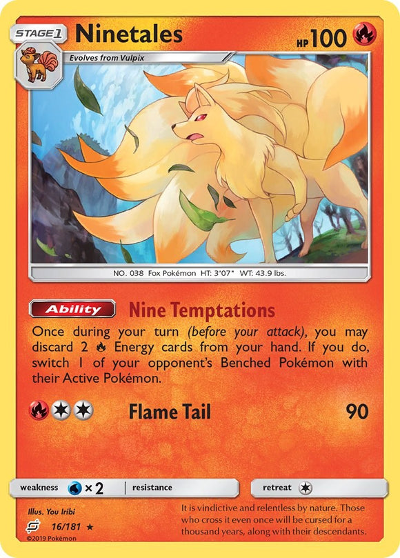 Ninetales [16/181] [SM - Team Up] Reverse Holofoil