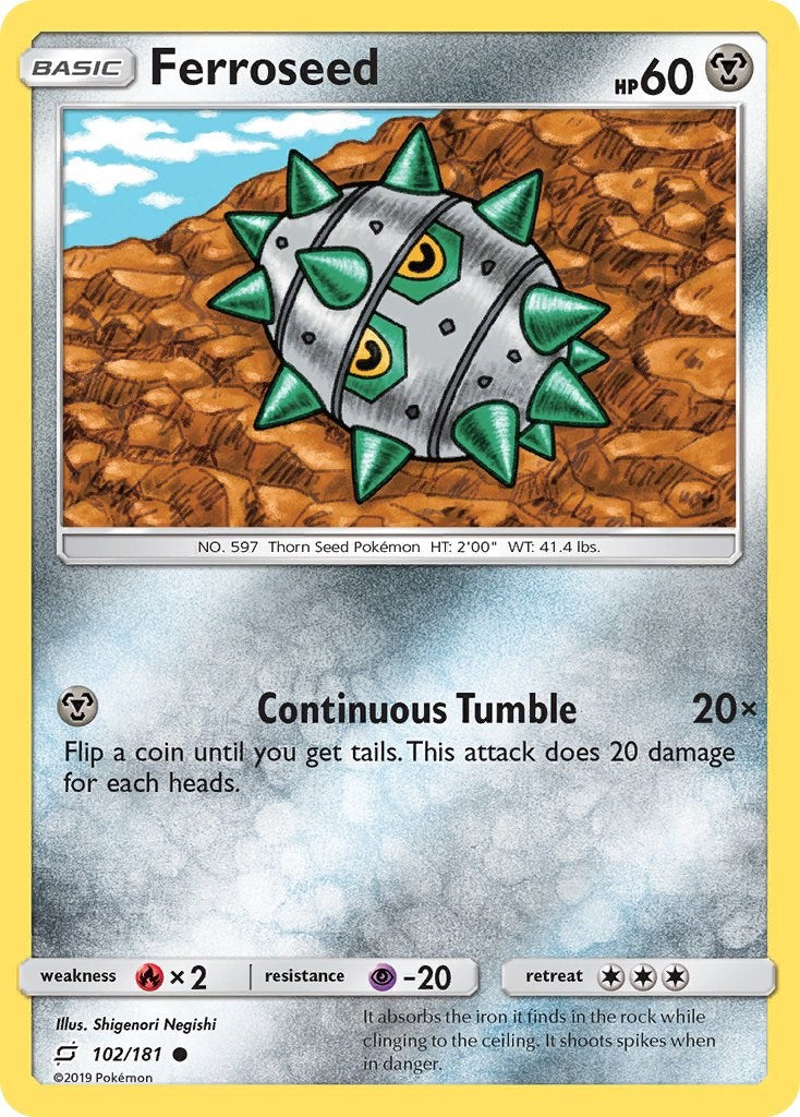 Ferroseed [102/181] [SM - Team Up] Reverse Holofoil