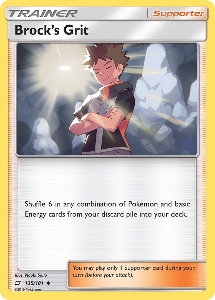 Brock's Grit [135/181] [SM - Team Up] Reverse Holofoil