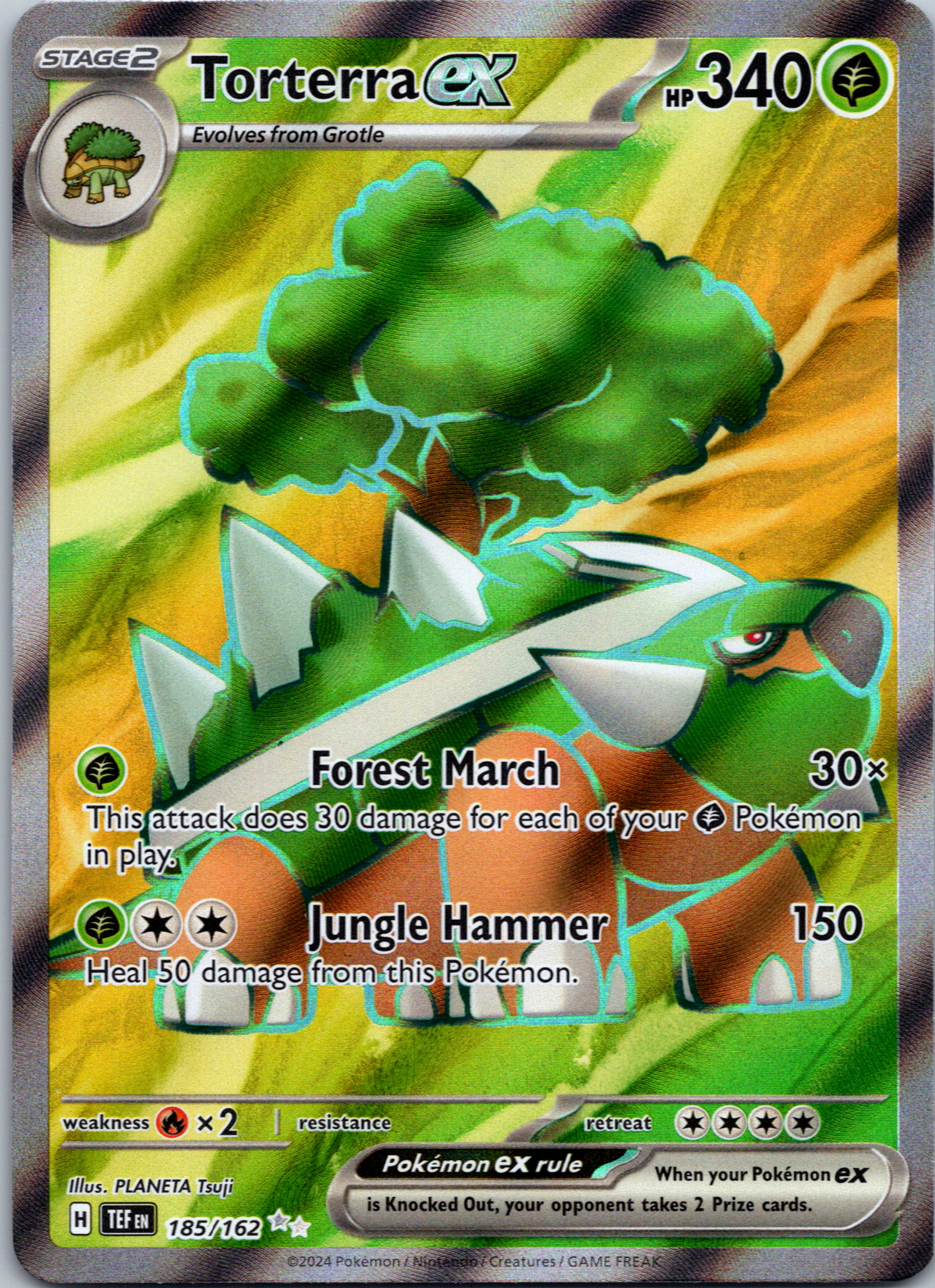 Torterra ex [185/162] - (Temporal Forces) Holofoil