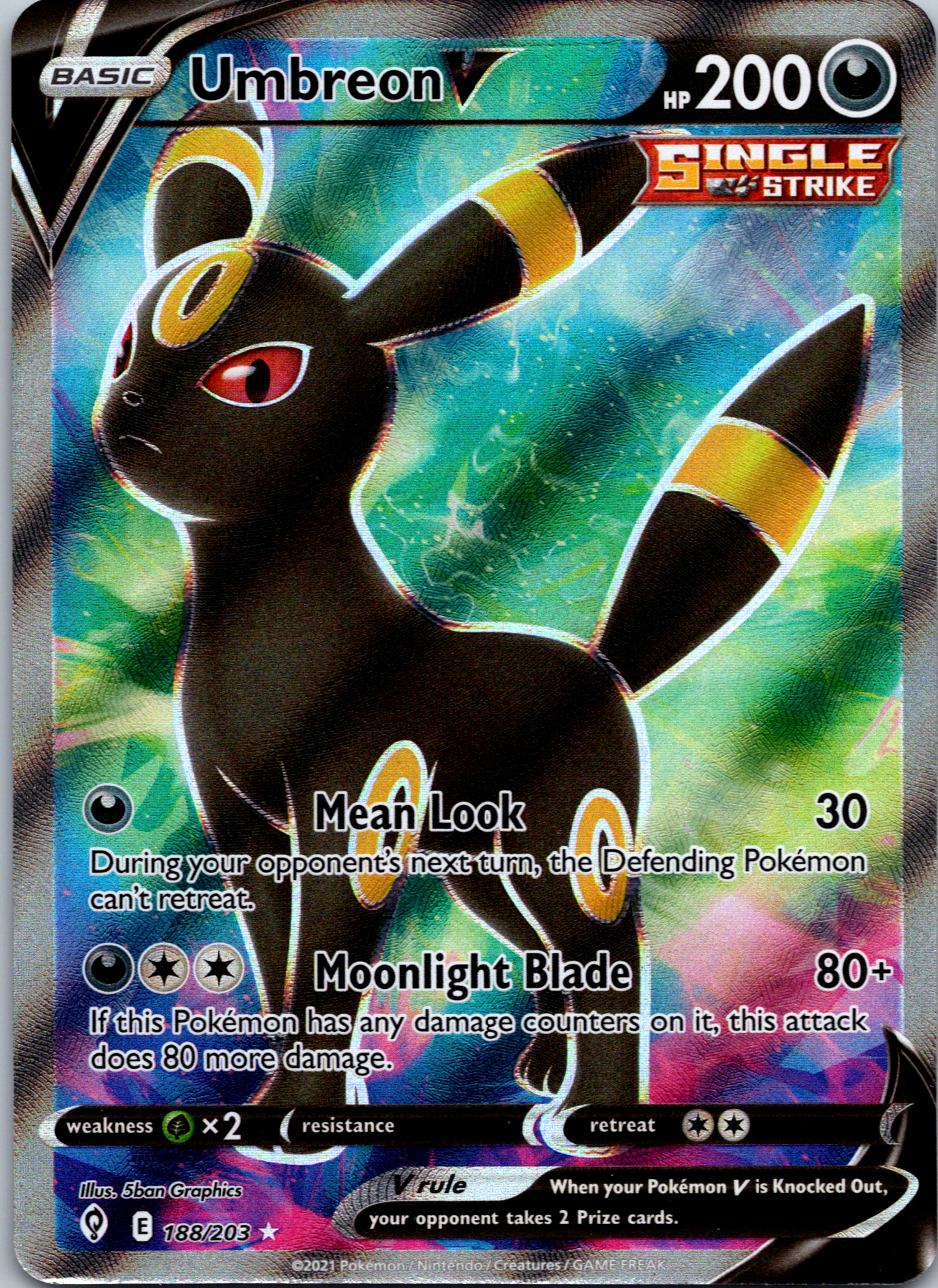 Umbreon V (188/203) [Sword & Shield: Evolving Skies]