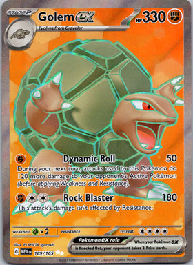 Golem ex (189/165) [Scarlet & Violet:  151] Holofoil