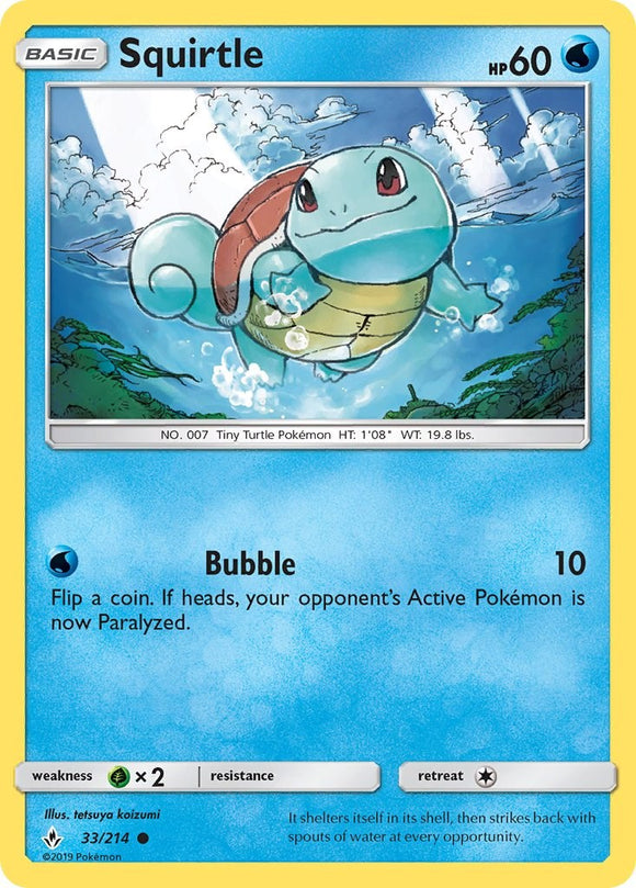 Squirtle [33/214] [Unbroken Bonds] Reverse Holofoil