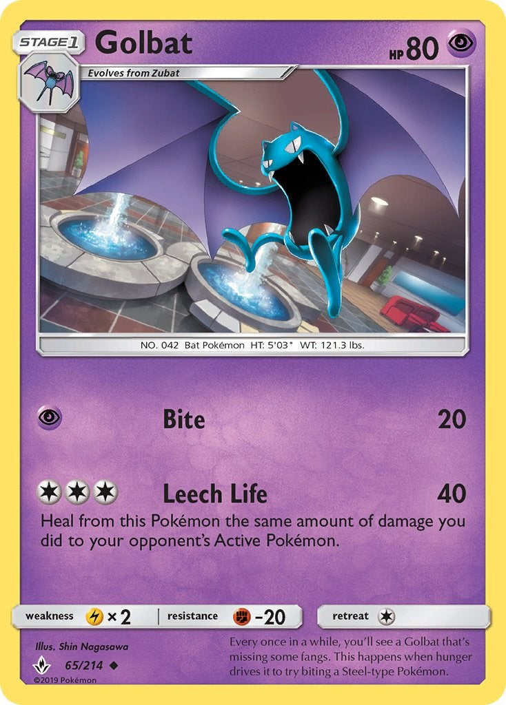 Golbat [65/214] [Unbroken Bonds] Reverse Holofoil