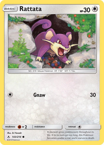 Rattata [143/214] [Unbroken Bonds] Reverse Holofoil