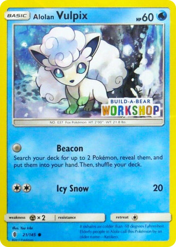 Alolan Vulpix (Build-A-Bear Workshop Exclusive) [021/145] [Guardians Rising]