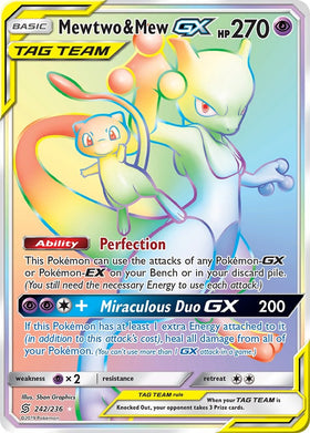 Mewtwo & Mew GX [242/236] [Unified Minds] Holofoil