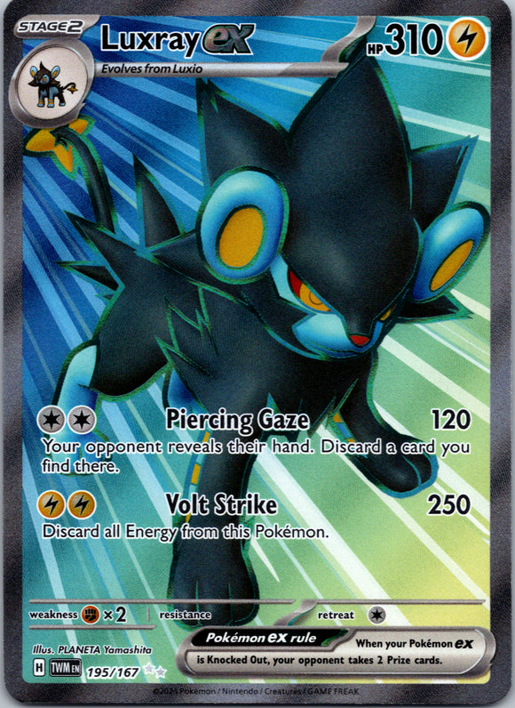 Luxray ex [195/167] - (Twilight Masquerade) Holofoil