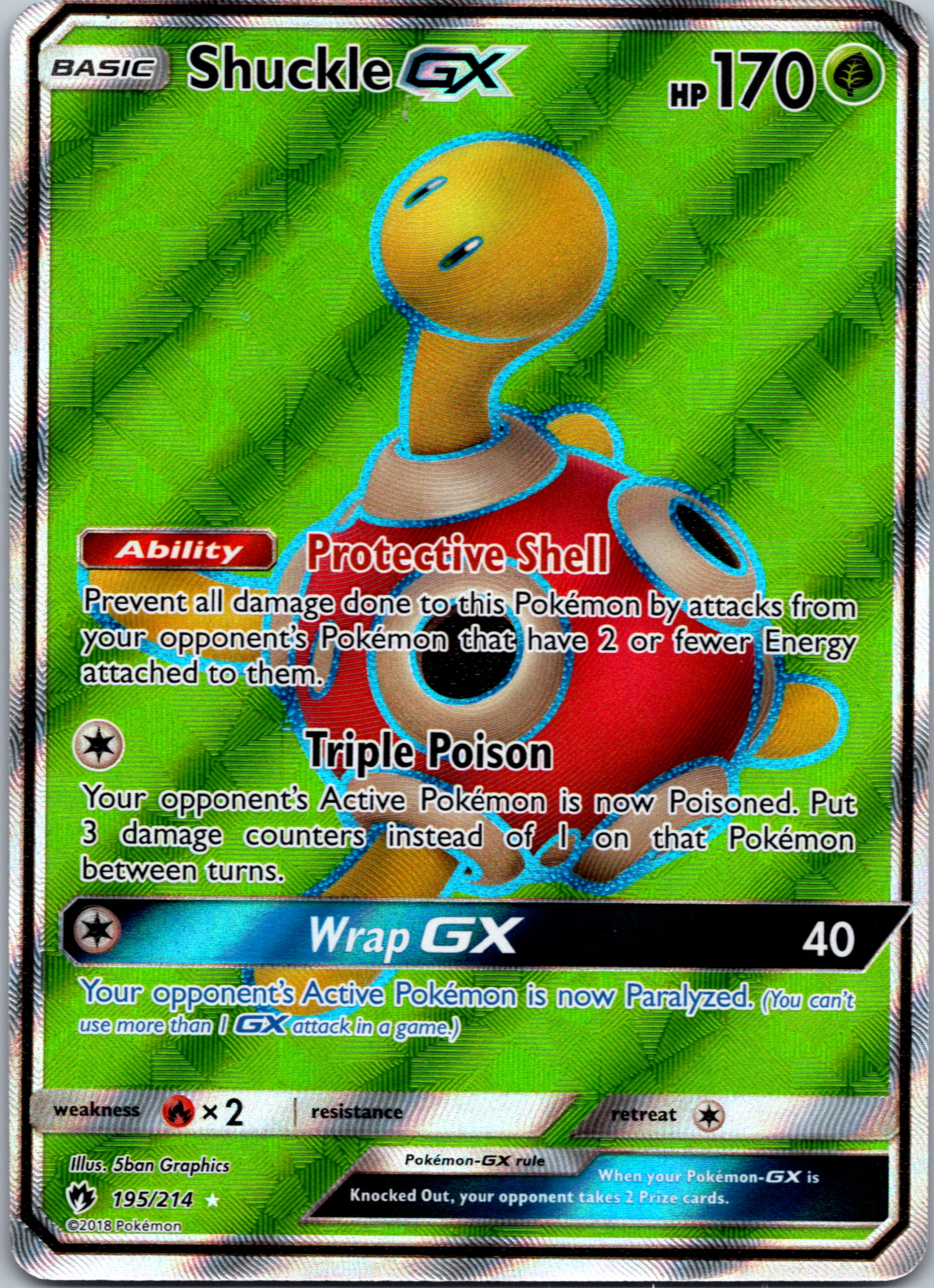 Shuckle GX (195/214) [Sun & Moon: Lost Thunder]