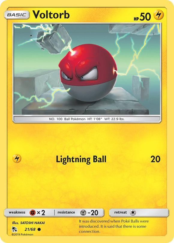 Voltorb [21/68] [Hidden Fates] Reverse Holofoil