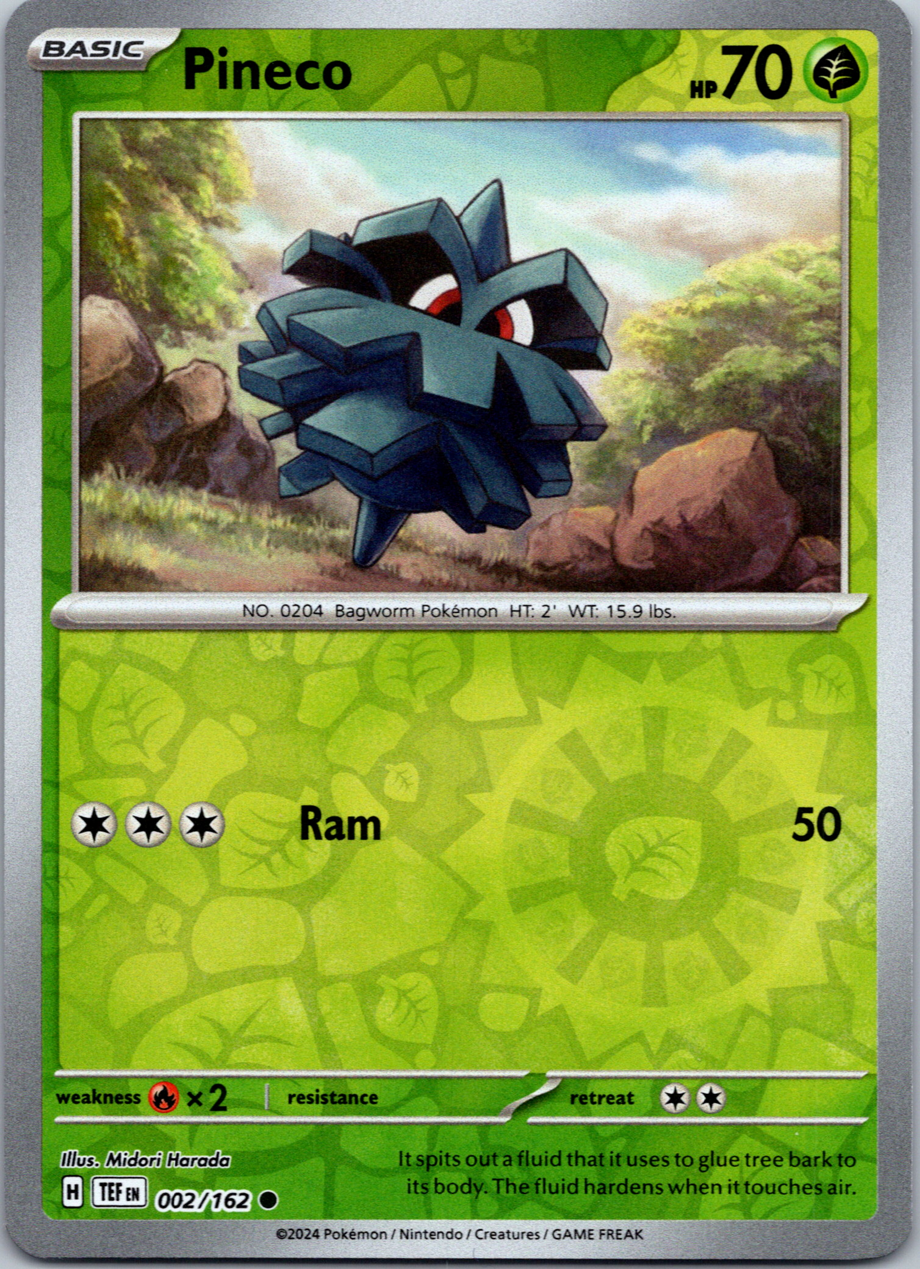 Pineco [002/162] - (Temporal Forces) Reverse Holofoil