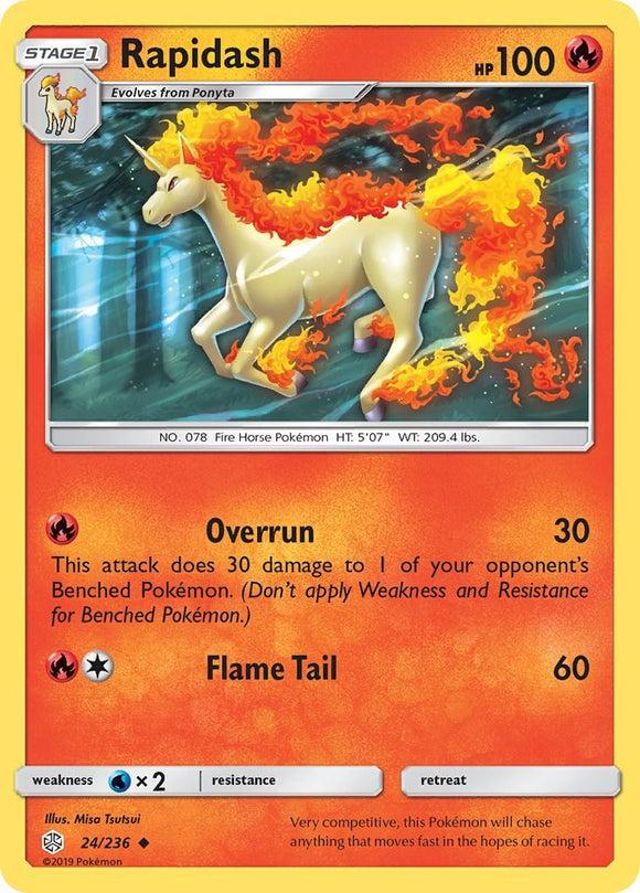 Rapidash [24/236] [Cosmic Eclipse] Reverse Holofoil