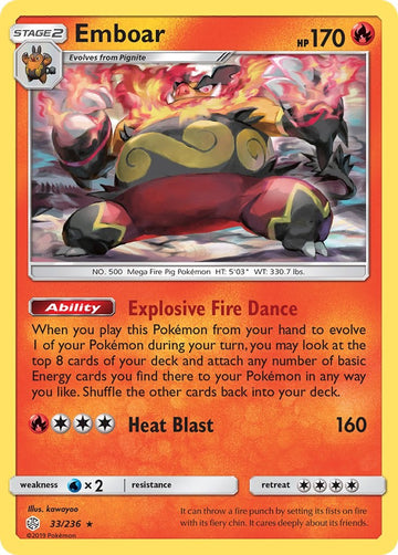 Emboar [33/236] [Cosmic Eclipse] Reverse Holofoil