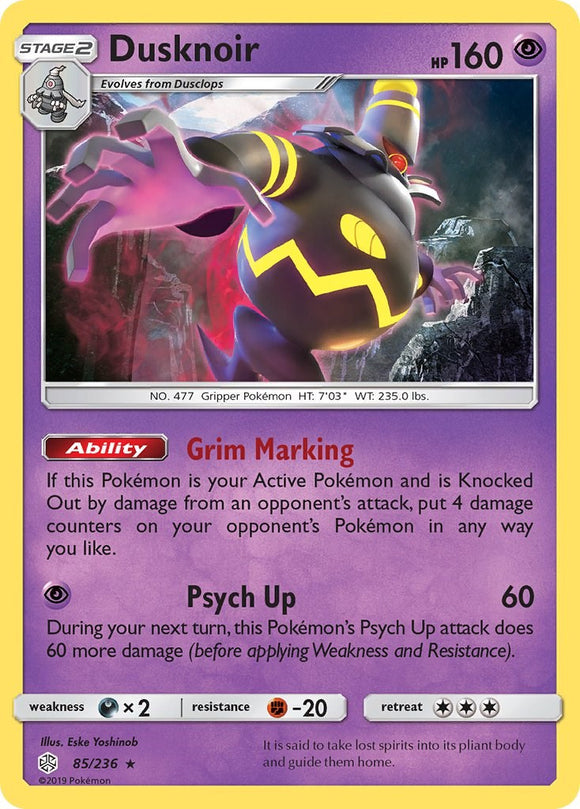 Dusknoir [85/236] [Cosmic Eclipse] Reverse Holofoil