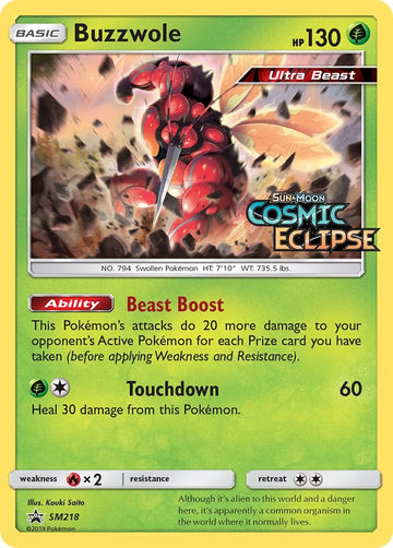 Buzzwole - SM218 (Prerelease) [SM218] [SM Promos] Holofoil