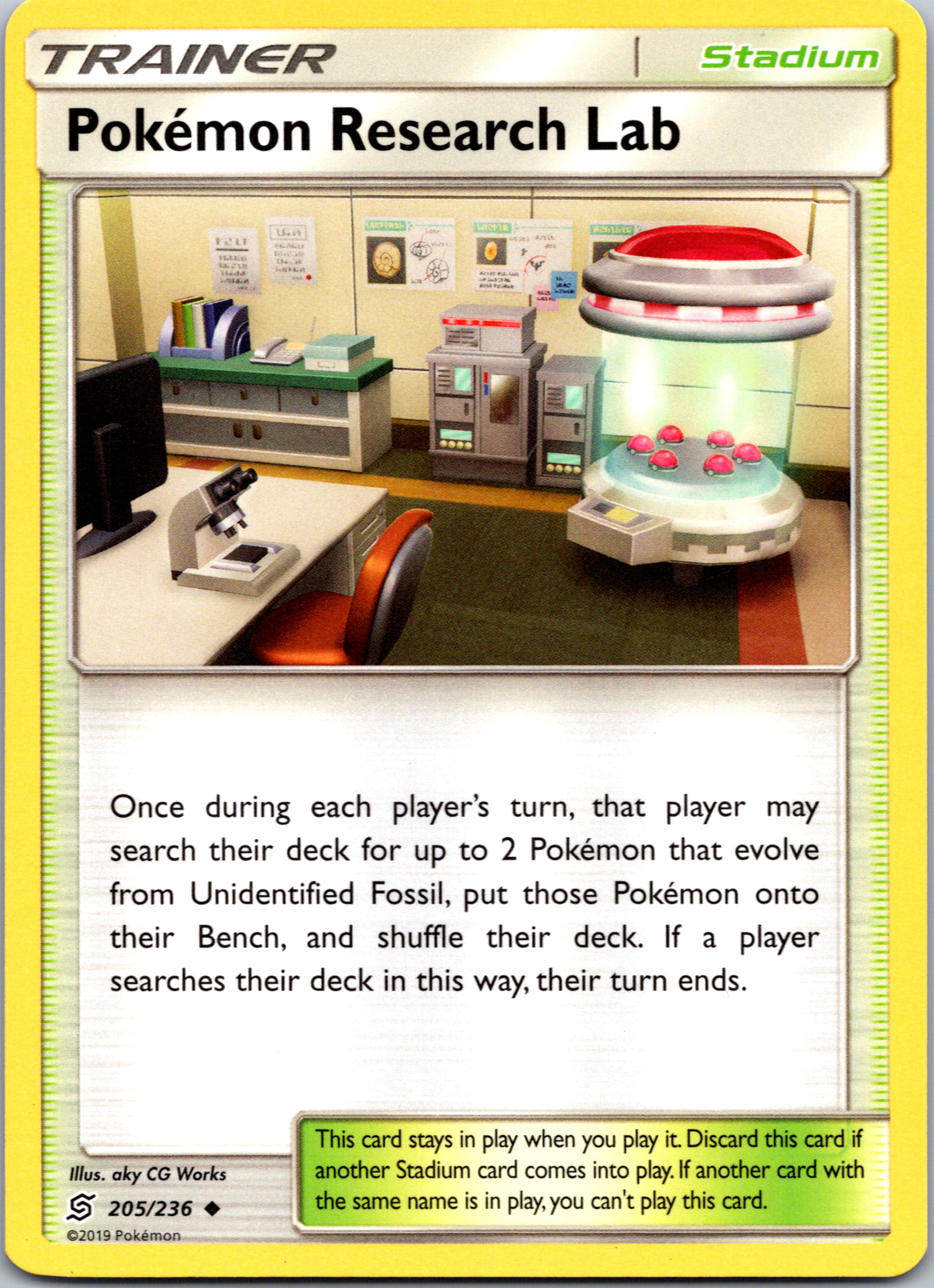 Pokemon Research Lab (205/236) [Sun & Moon: Unified Minds]