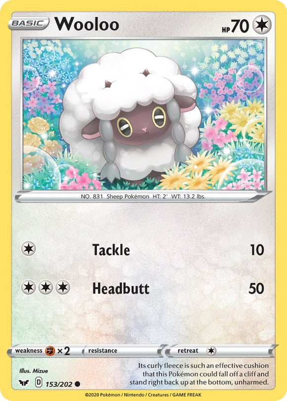Wooloo (153/202) (153/202) [SWSH01: Sword & Shield Base Set]