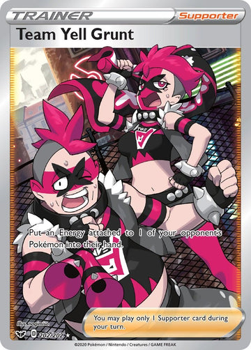 Team Yell Grunt (Full Art) (202/202) [SWSH01: Sword & Shield Base Set]