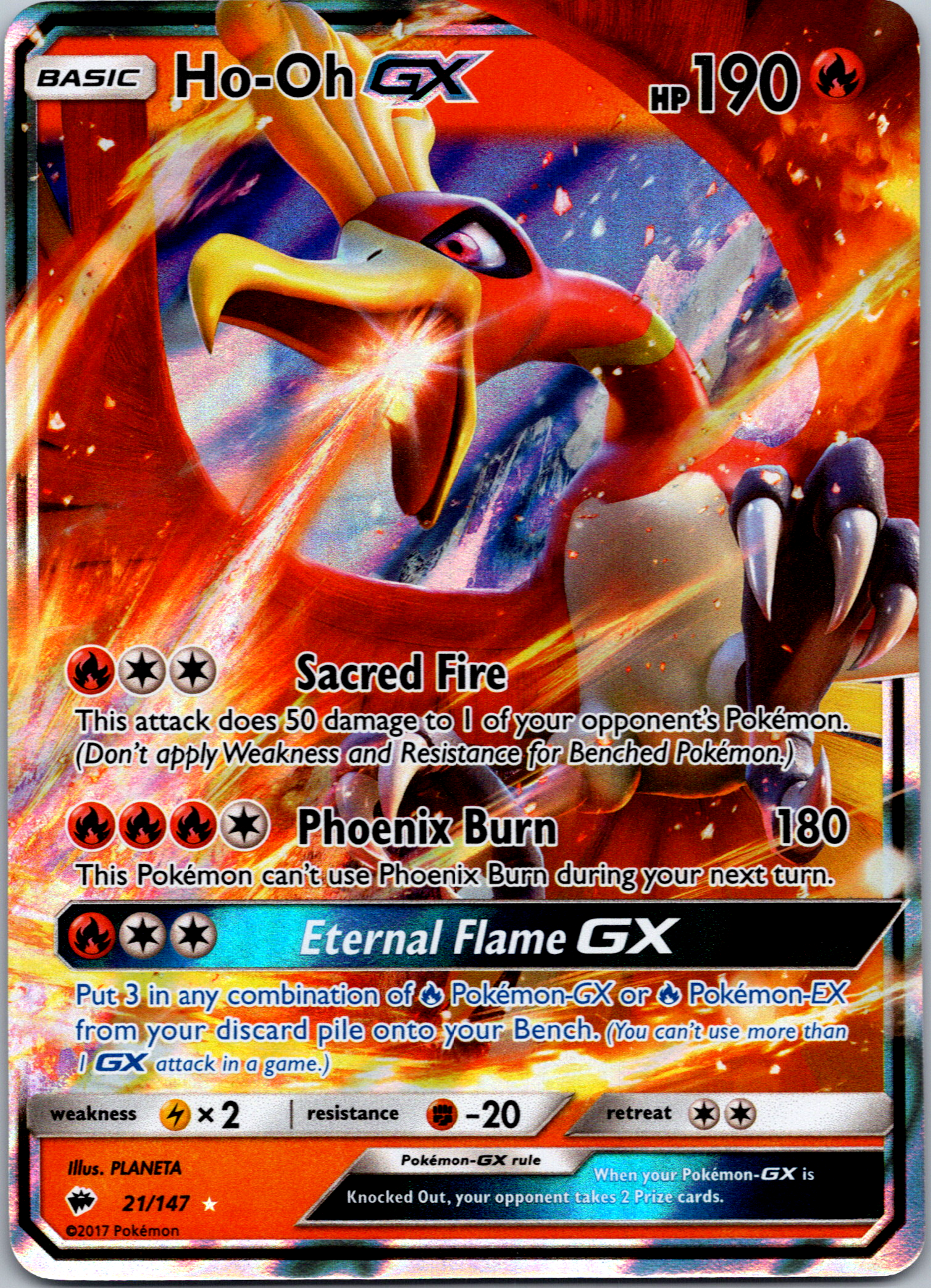 Ho-Oh GX (21/147) [Sun & Moon: Burning Shadows]