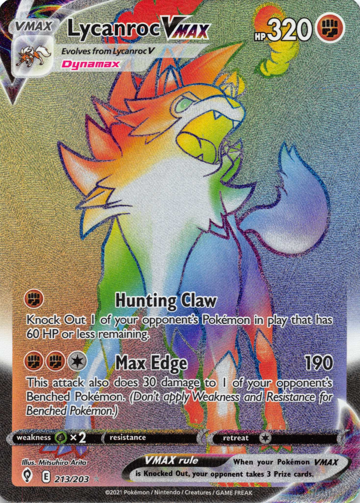 Lycanroc VMAX (213/203) [Sword & Shield: Evolving Skies]