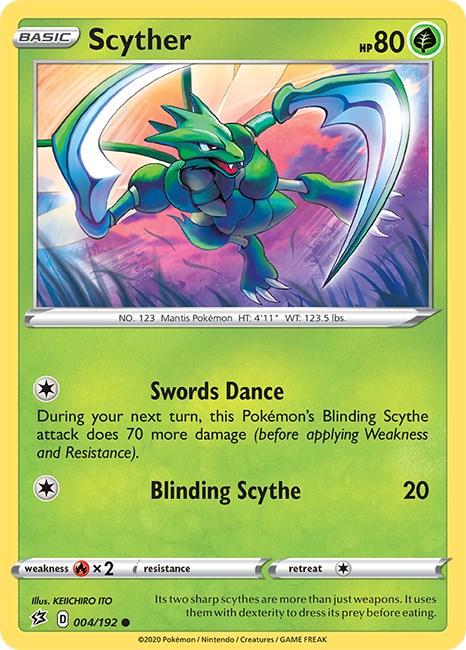 Scyther [004/192] [Rebel Clash] Reverse Holofoil