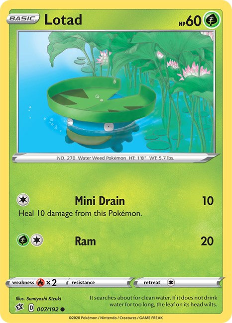 Lotad [007/192] [Rebel Clash] Reverse Holofoil