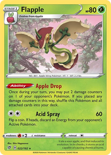 Flapple [022/192] [Rebel Clash] Reverse Holofoil