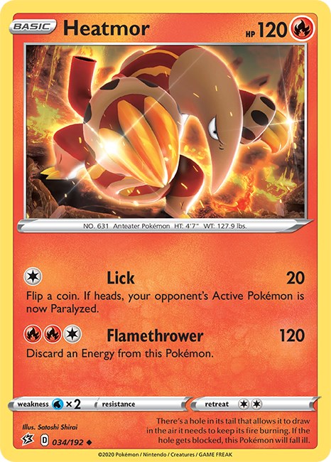 Heatmor [034/192] [Rebel Clash] Reverse Holofoil