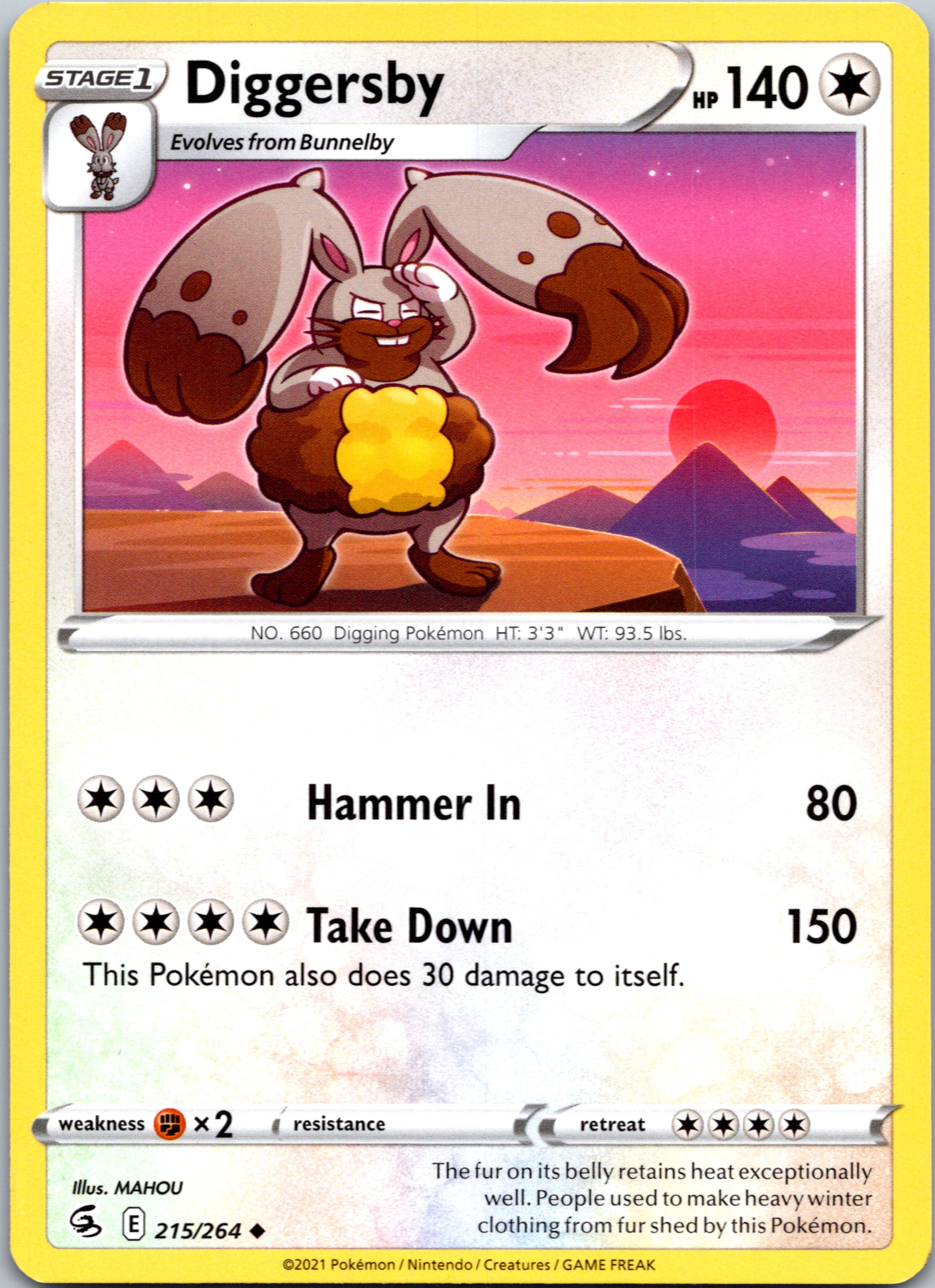 Diggersby (215/264) [Sword & Shield: Fusion Strike]