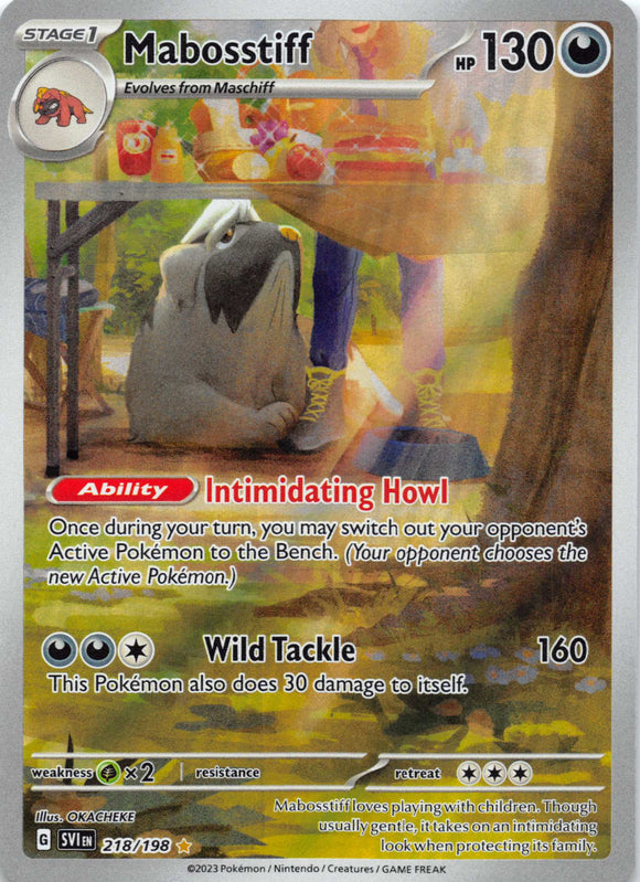 Mabosstiff - 218/198 [218] - (SV01 Scarlet & Violet Base Set) Holofoil