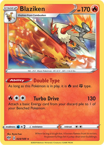 Blaziken (024/189) [SWSH03: Darkness Ablaze]