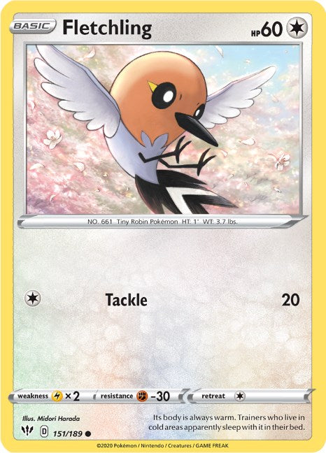Fletchling [151/189] [Darkness Ablaze] Reverse Holofoil