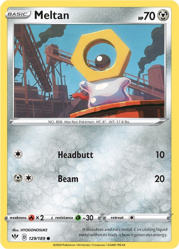 Meltan [129/189] [Darkness Ablaze] Reverse Holofoil