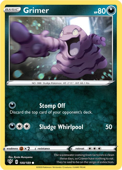Grimer [100/189] [Darkness Ablaze] Reverse Holofoil