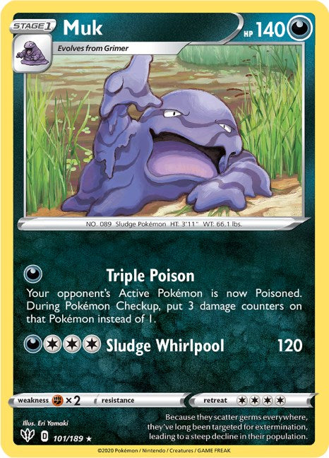 Muk [101/189] [Darkness Ablaze] Reverse Holofoil