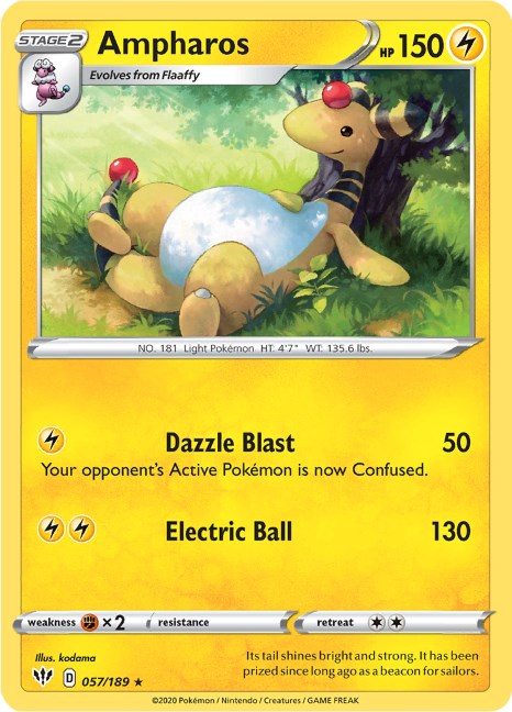 Ampharos (057/189) [SWSH03: Darkness Ablaze]