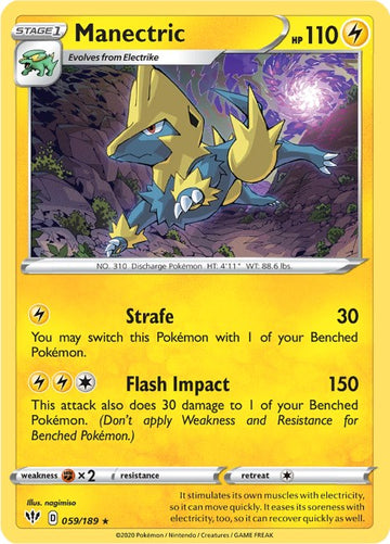 Manectric [059/189] [Darkness Ablaze] Reverse Holofoil