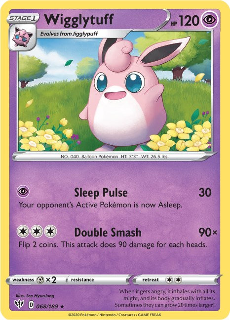 Wigglytuff [068/189] [Darkness Ablaze] Reverse Holofoil