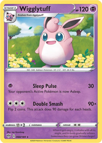 Wigglytuff [068/189] [Darkness Ablaze] Reverse Holofoil