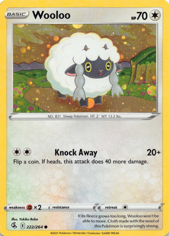 Wooloo (222/264) (Cosmos Holo) [Sword & Shield: Fusion Strike]