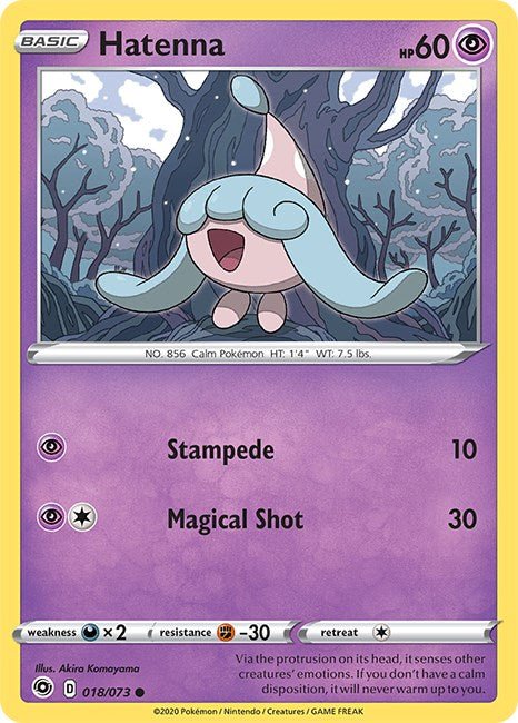 Hatenna [018/073] [Champion's Path] Reverse Holofoil