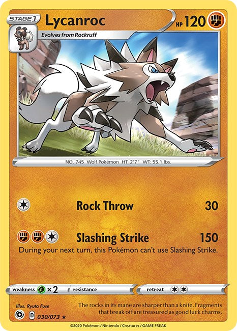 Lycanroc [030/073] [Champion's Path] Reverse Holofoil