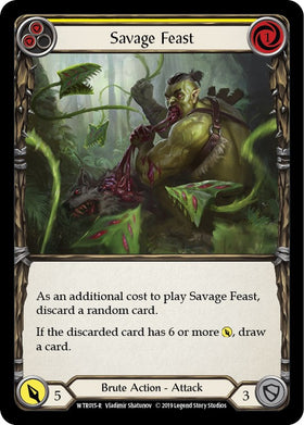 Savage Feast (Yellow) [WTR015] Unlimited Rainbow Foil