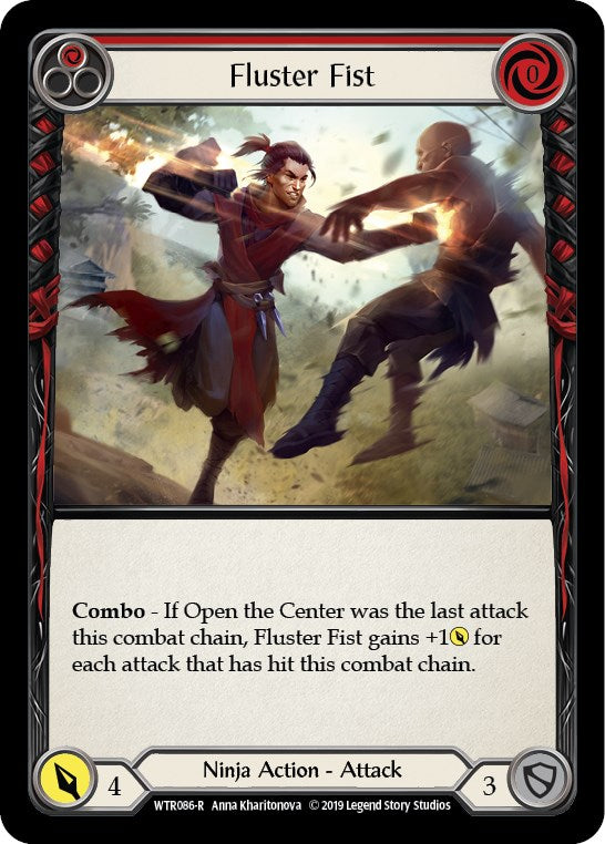 Fluster Fist (Red) [WTR086] Unlimited Rainbow Foil