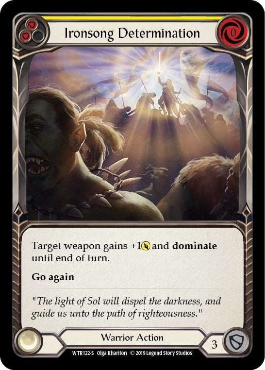 Ironsong Determination [WTR122] [Welcome to Rathe] 1st Edition Rainbow Foil