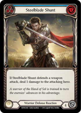 Steelblade Shunt (Blue) [WTR128] [Welcome to Rathe] Unlimited Edition Rainbow Foil