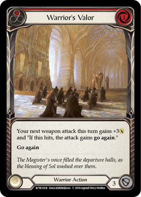 Warrior's Valor (Red) [WTR129] [Welcome to Rathe] Unlimited Edition Normal